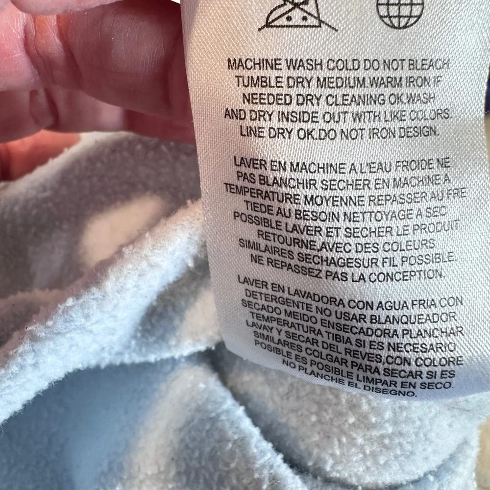 Taylor Swift 1989 Sweatshirt Women Small Blue Crew Neck Graphic Pullover FLAWS - Picture 6 of 10